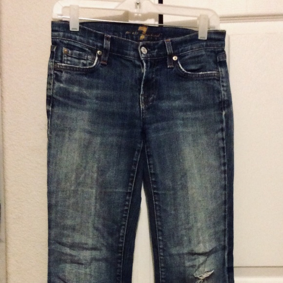 7 FAM Flip Flop Bootcut Jeans Medium Wash - Picture 4 of 5